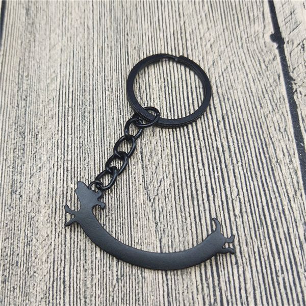 

elfin new cute long dachshund keychain wiener sausage dog keychains keyrings women jewellery dog lover gift, Silver
