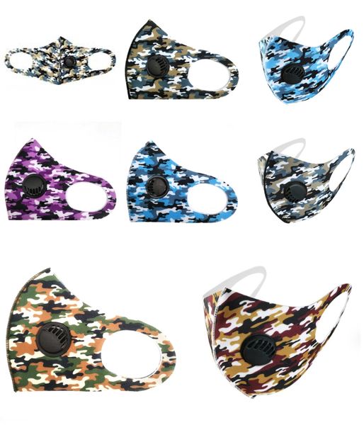 

face mask reusable 3d leopard print designer printed dustproof mask ultraviolet-proof washable running riding bike masks #640#245, Black