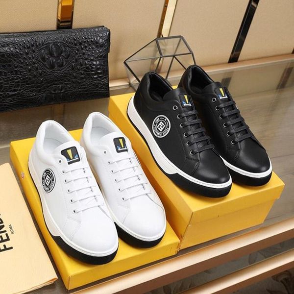 

new arrival mens shoes luxury designer footwears sports lace -up plus size casual men shoes fashion sneakers zapatos de hombre, Black