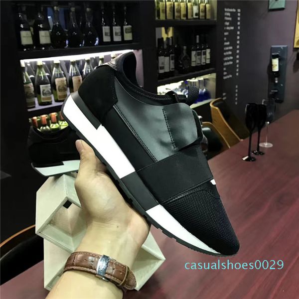 

designer shoes mens brand прогулочной обуви дешевые 2019 fashion квартиры спорт салазки racer luxury shoes c29, Black