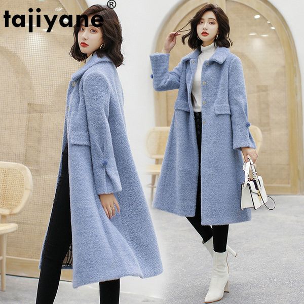

tajiyane new women winter autumn wool jacket women clothes coat female jacket gold milk blends coats woman jackets b6110 wpy579, Black