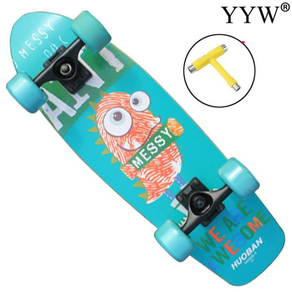 

skate skateboard deck cool soudoor sport penny board boys and girls beginners dancing maple wood long skate boards