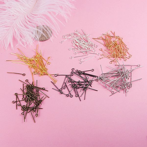 

t- nine-character needle beads material diy accessories metal needle diy metal accessories, Silver