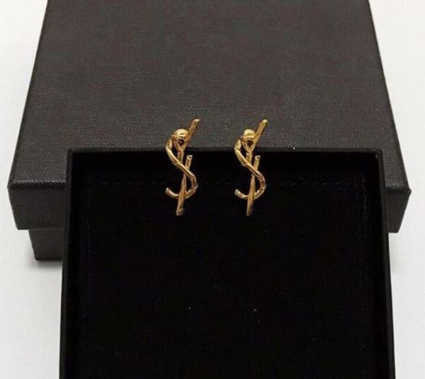 

explosion classic letter retro designer earrings designer jewelry women earrings designer jewelry women earrings stainless steel jewelry, Golden