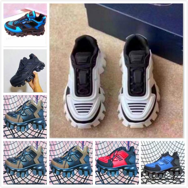 

2020 men low casual shoes lates p cloudbust thunder lace up shoes 19fw capsule series color matching platform sneakers, Black