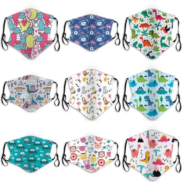 

cartoon mask for kids mouth er pm2.5 anti-dust mouth mask dustproof washable reusable face masks 200 pcs mk20#109