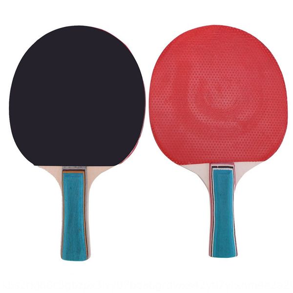 

klkh5 suction card solid wood table tennis horizontal table tennis racket double-sided anti-glue training racket two rackets three balls stu