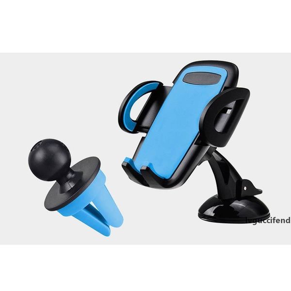 

luomulong universal 360 degree rotatable car air vent mount adjustable holder stand for iphone sumsung cell phone