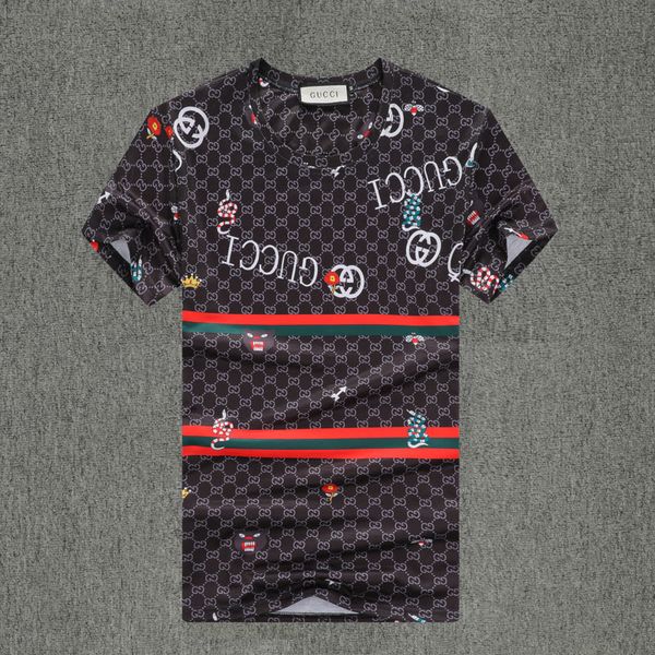 

luxurious summer designers t shirt black white stylist shirt men women short sleeve t shirt hip hop tees size -3xl a8, Gray
