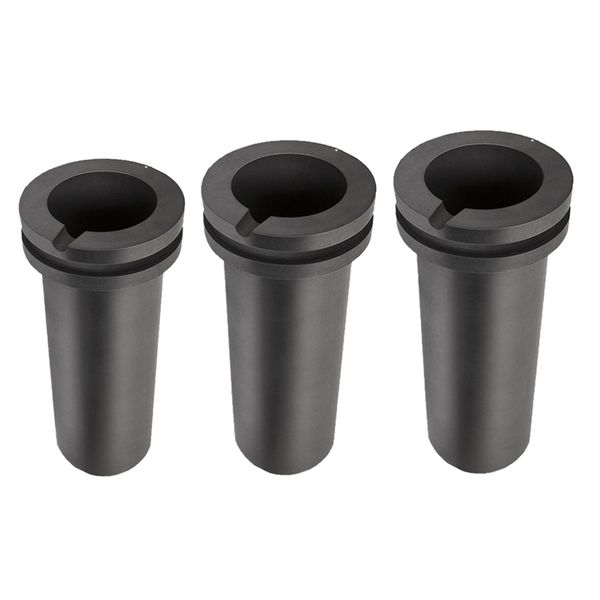 

3xgraphite crucible metal melting gold silver casting mould melt 1kg/2kg/3kg, Slivery;golden