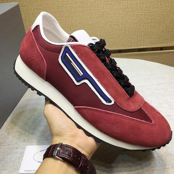 

new suede and nylon sneakers mens shoes new arrival outdoor walking lightweight luxury footwears design sports lace -up casual men shoes, Black