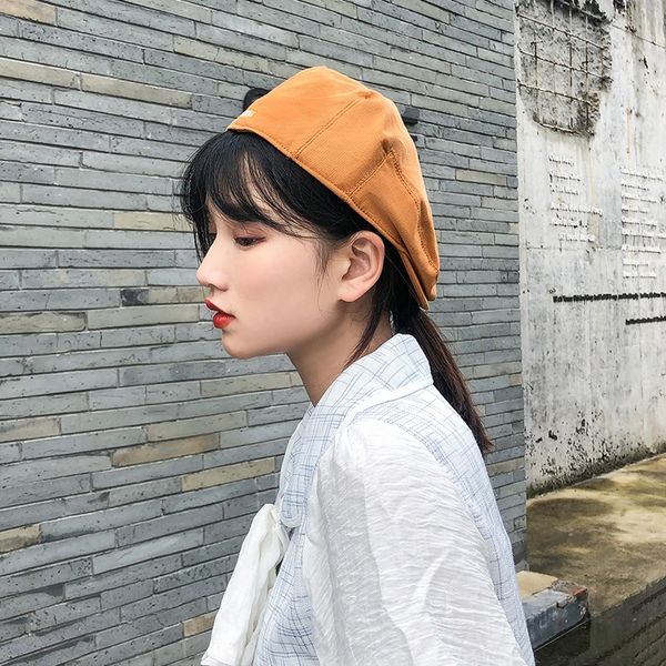 

female british anti-wearing cap korean style all-match forward cap fashion brand beret beret newsboy hat, Blue;gray