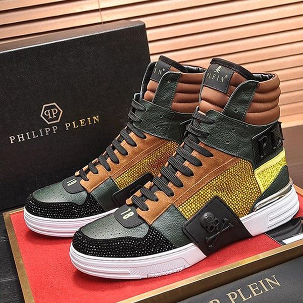 

new mens shoes luxury fashion chaussures de sport pour hommes with box outdoor footwears trainers sneakers phantom kick $hi -crystal men, Black