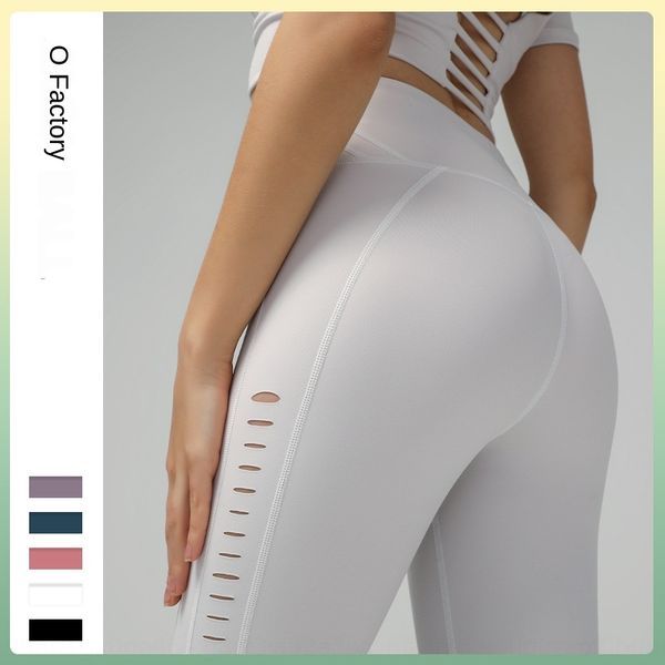 

slimming hip lifting fitness yoga sports women's tight high waist hollow stretch running sports pants quick-drying yoga pants, Black