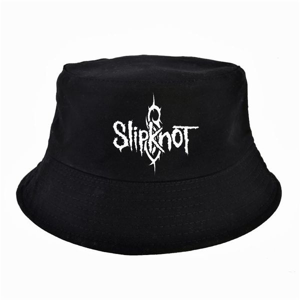 

new slipknot band bucket hats heavy band letter fisherman hat men and women snapback basin caps folding hat