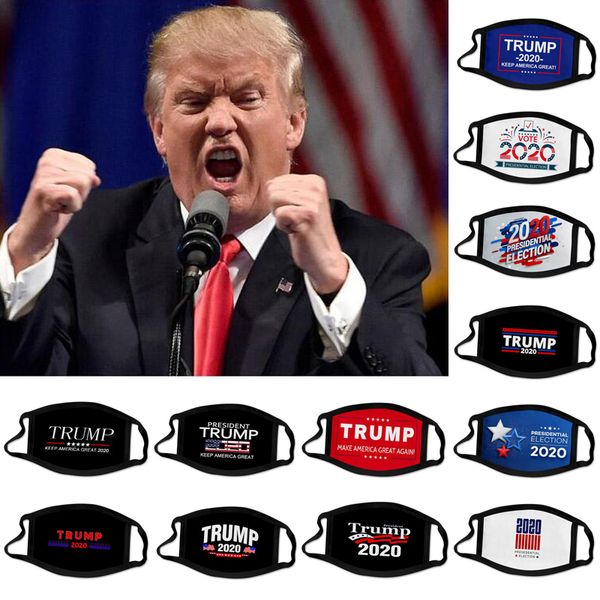 

2020 trump presidential election campaign face mask duskproof anti fog fashion mouth and nose musk trump print mask breathable