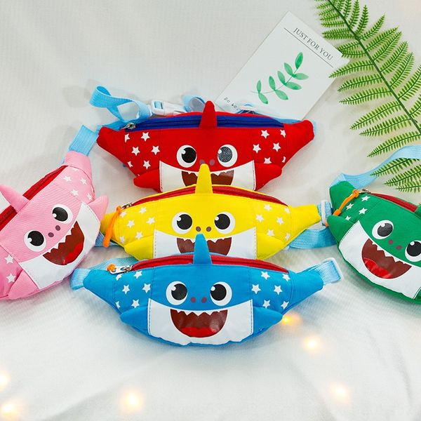 

children's infant running tong bao er tong bao cartoon shark funny messenger children's bag men's and women's baby fashi