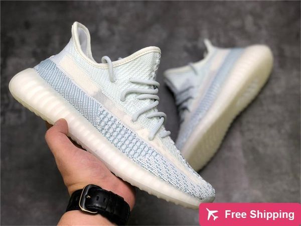 

2020 аутентичных оригиналы v2 облако белого citrin человек женщины кроссовок ой светоотражающий fw5318 fw3042 fw3043 wave runner кроссовки с