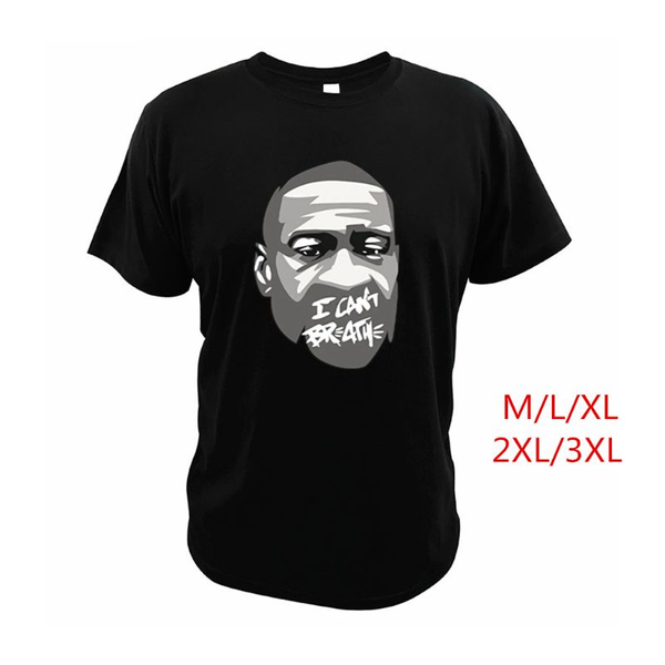 

я не могу дышать t shirt black закрыть рот картина черный lives matter parade souvenir хлопковая футболка, Black;blue