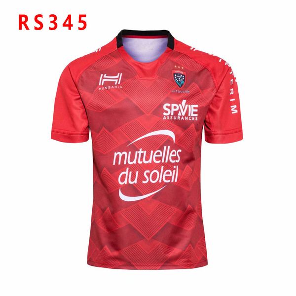 

toulon 2019/20 home s/s rugby shirt size:s-5xl, White;black