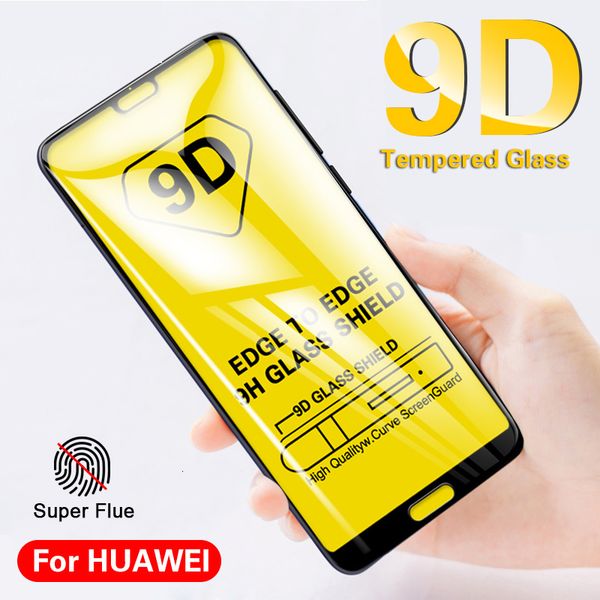 

для huawei p30 p20 pro плюс p9 mini p8 lite пленка протектора с полным покрытием протектор экрана согнуты закаленное стекло