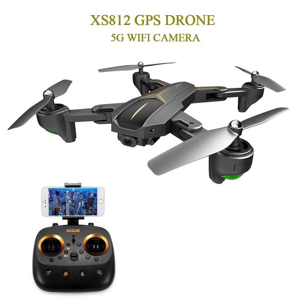 

xs812 gps 5g wifi fpv 4k hd камера 15 минут время полета складная rc drone quadcopter rtf