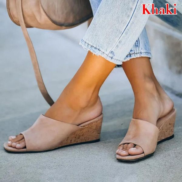 

puimentiua women slippers 2020 summer casual beach slip on platform ladies sandals dress party peep toe female sandals plus 43, Black