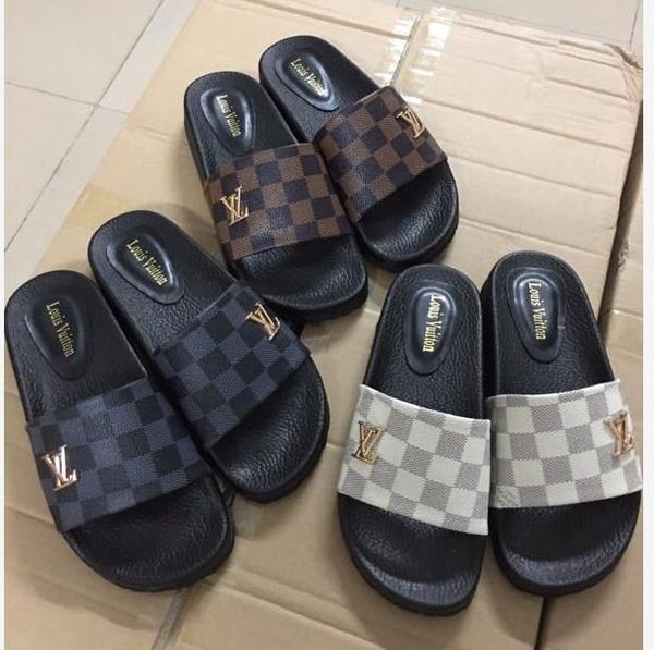 

blue and red striped sandals denim ladies summer flat slippers outdoor beach man flip flops alphabet slippers, White;black