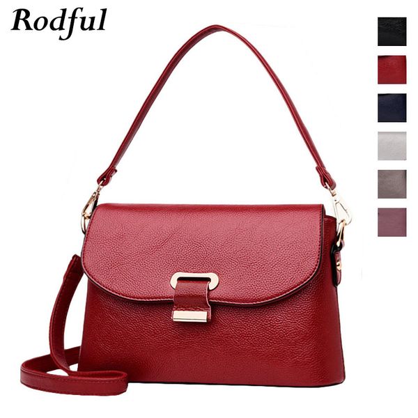 

fashion small flap messenger bag women's shoulder bag ladies genuine leather handbags crossbody bags for women black purple red