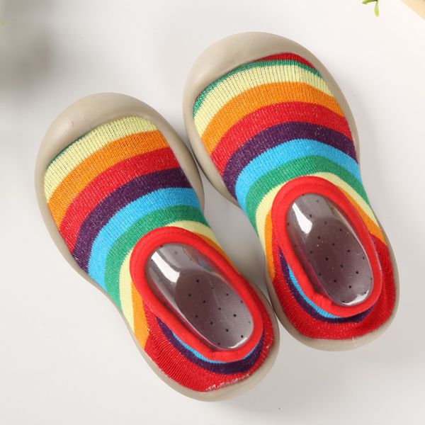 

first walkers toddler shoes infant soft sole baby rubber plastic knitted booties boy girls step anti-slip