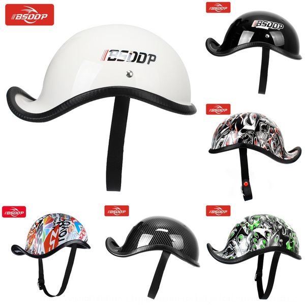

waw8f bsddp motorcycle and electric vehicle summer personality curved brim motorcycle electric vehicle helmet sun protection helmet l