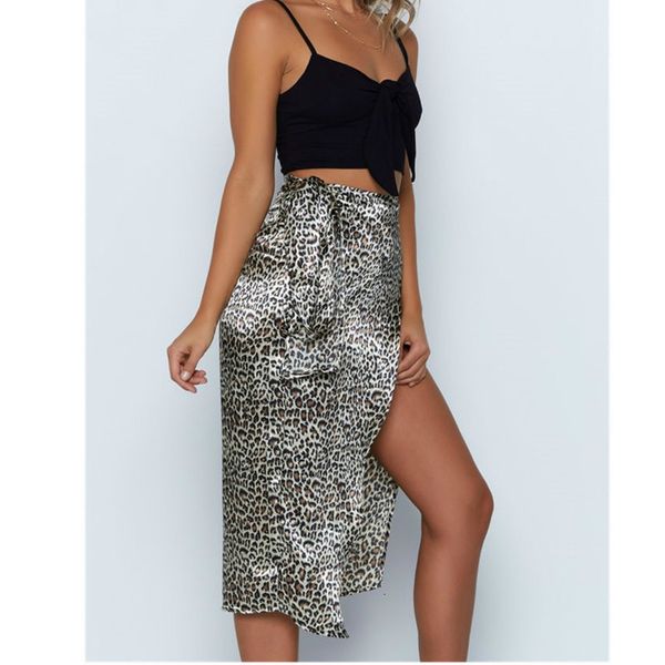 

womens midi skirt leopard printed high waist split thigh a line skirts womens summer vacation letter long skirt, Black