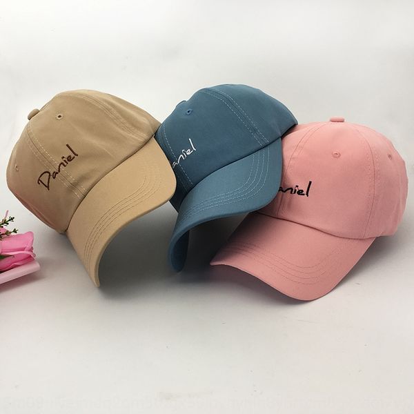

ins female summer simple letter embroidery baseball male korean baseball cap sun hat sun hat casual all-match sunshade couple cap, Blue;gray