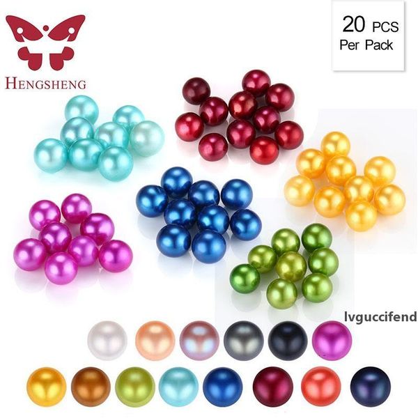 

20pcs/lot 6.5-8mm aaa rainbow color near round loose pearl for jewelry t200507