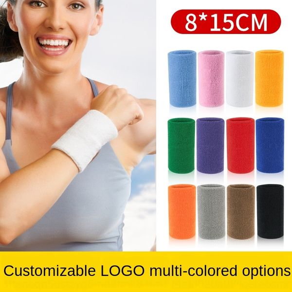 

i8gd8 sports wristband sweat-absorbing breathable towel knitted protective badminton wristband basketball badminton tennis fitness weightlif, Black;red
