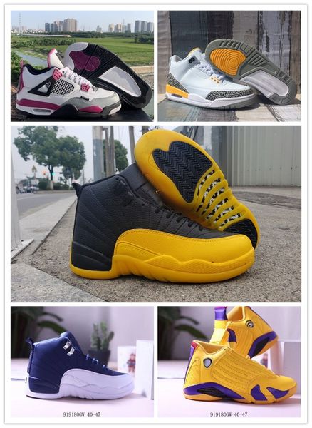 

12 university gold mens basketball shoes 12s jumpman 12 indigo stone blue 12 flu game royal the master dark grey men athletic sports sneaker