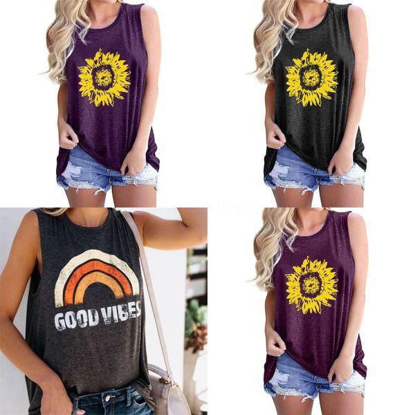 

new women's & tees large size solid color female vest cross strap v-neck sleeveless loose t-shirt#520, White