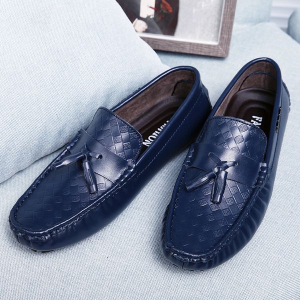

2020 new men's casual shoes loafers shoes light comfortable breathable casual business wear-resistant man, Black