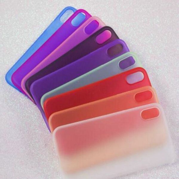 

for iphone x case ultra-thin silicone transparent environmental protection pp material protector cover colorful for iphoen 8 7plus 6s xigzk