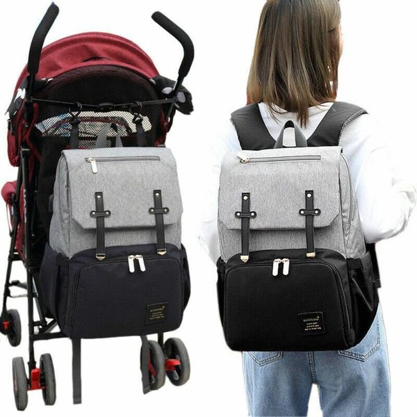 

diaper bag mummy backpack baby stroller usb charging waterproof nursing nappy us