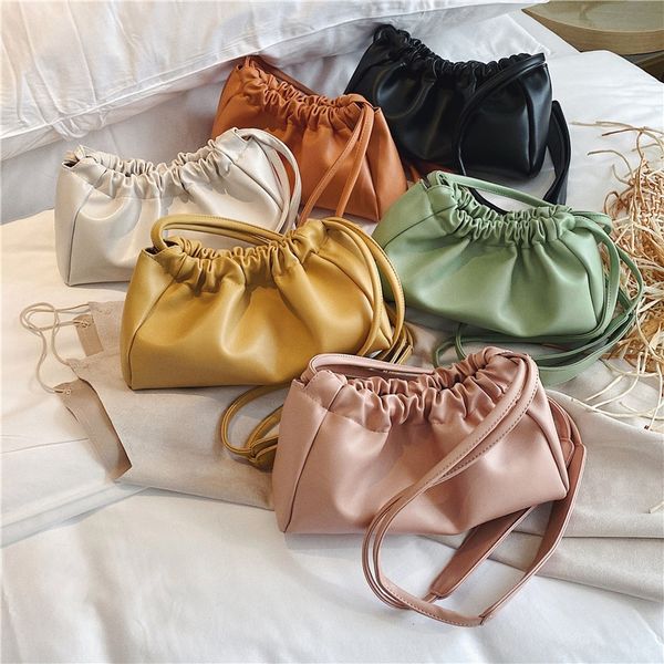 

a4qsq 2020 korean style simple female 2020 korean female cl simple new women's cloud shoulder fashionable fashion temperament new women
