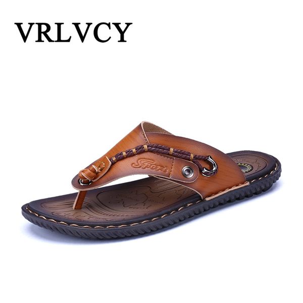

men's beach slippers fashion soft shoes fashion slippers easy to match summer trend, Black