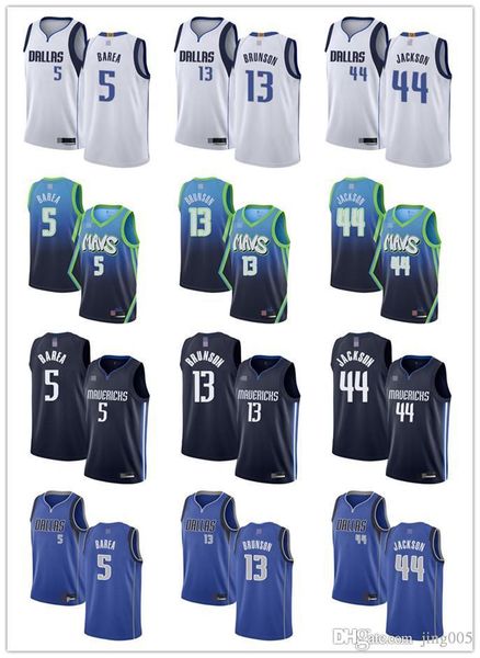 

mens женин молодежи далла mavericks 13 jalen бѬанон 5 баѬеа 44 джаин джекон белй иний, Black;red