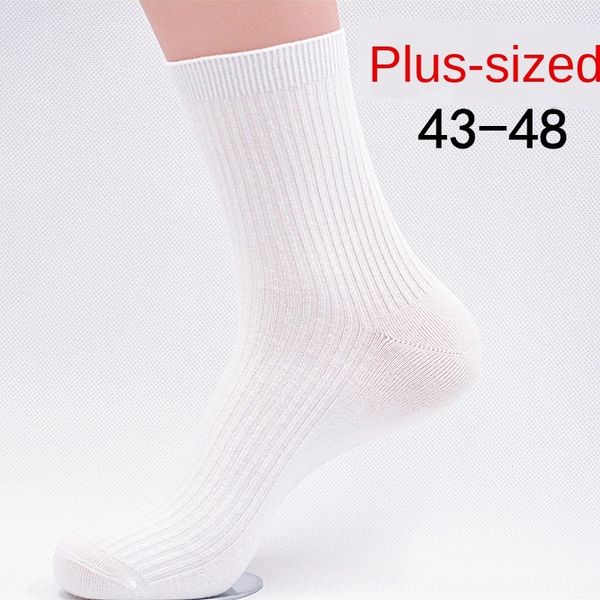 

хлопок плюс 43-48 больших стопы и мужского хлопок плюс 43-48 размера большого размера в ножных и мужских носках носков, Black