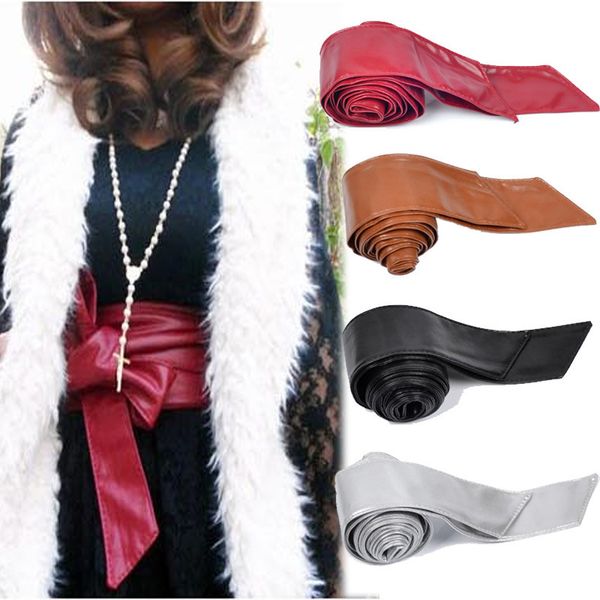 

vohio belt women 2020 female fashionable waist decoration ribbon manufacturer women's belt ceinture pure color big yards, Black;brown