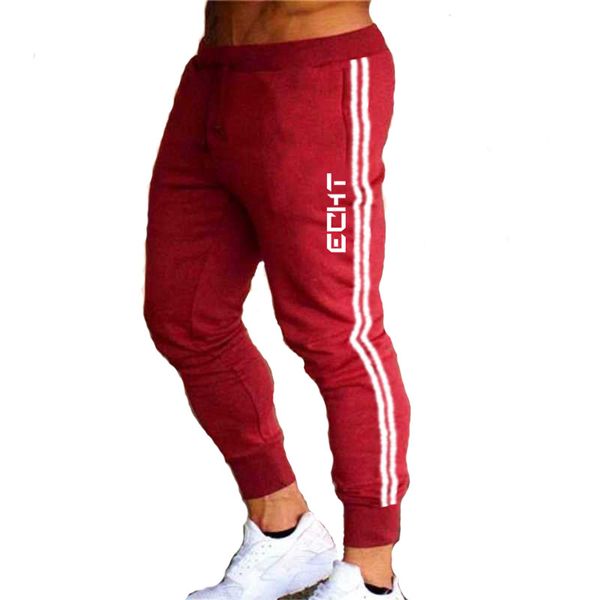 

2020 спортивные штаны мужчины тощие тренировочные брюки мужские joggers sweatpants фитнес тренировки бренд бег осень мужской брюки, Black;blue