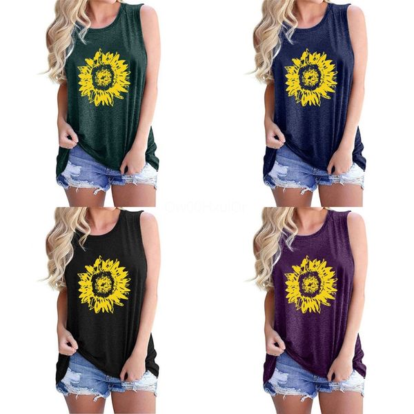 

summer women t-shirt sleeveless vest leopard tie-dye style pullover tees shirts ladies round neck blouse casual clothes sale d61201#825, White