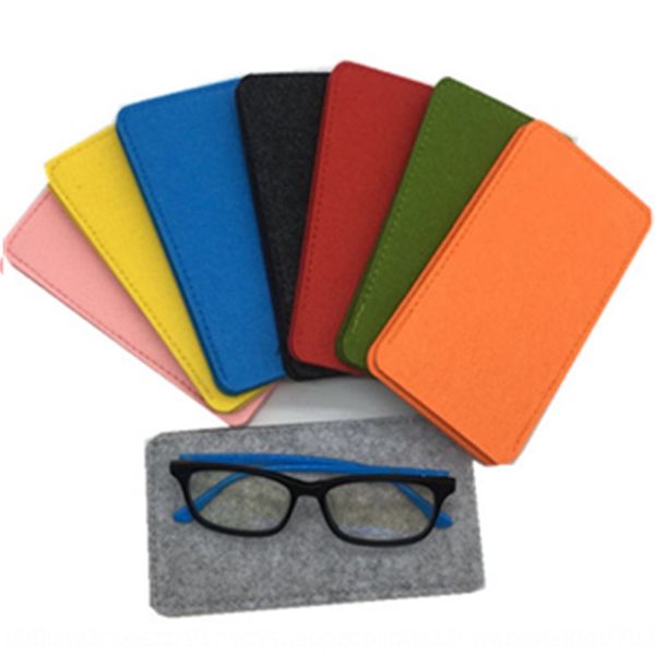 

new felt bag square box case case gift sun glasses glasses box, Blue