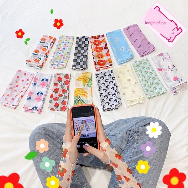 

a1qrk women's protective sleeve sleeve ins ice sleeves all-match sun protection hand sleeves arm protection tide gloves internet popula, Black