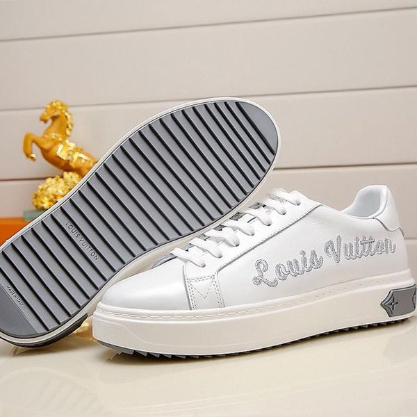 

luxury men 's shoes new arrival fashion design comfortable sports shoes lace -up plus size vintage men shoes lightweight sneakers drop, Black